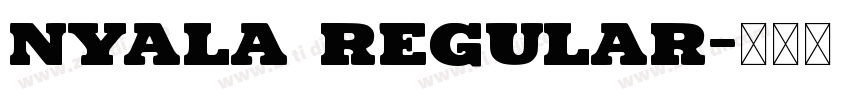 Nyala Regular字体转换